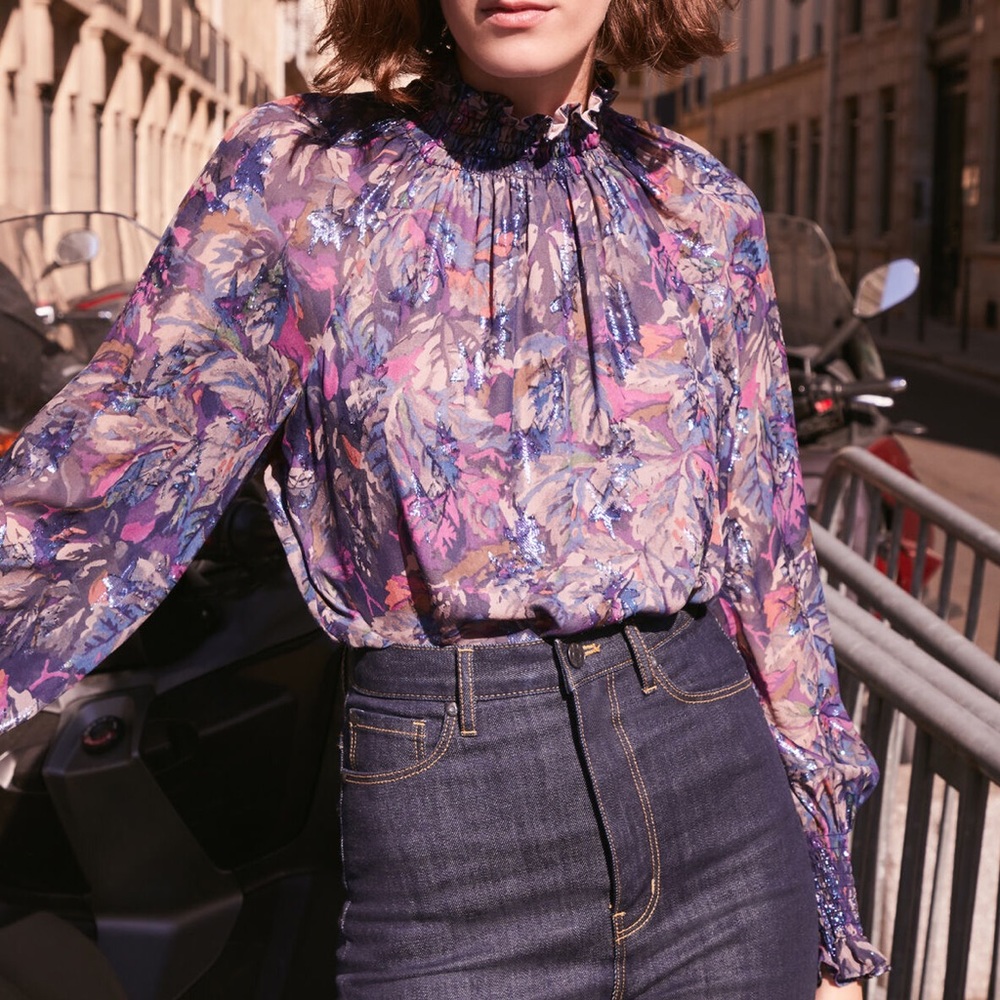Rebecca Taylor Giverney fleur smocked top 4